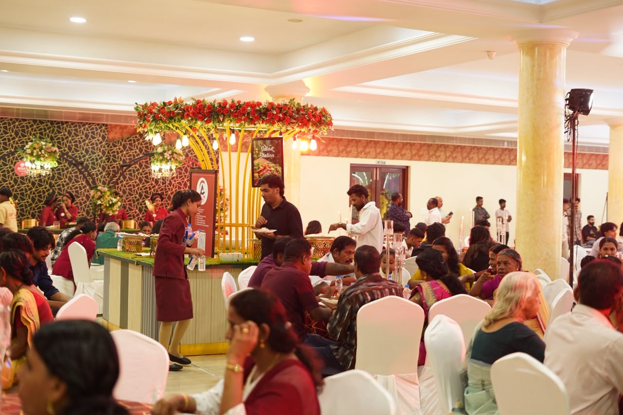 Contemporary wedding stage